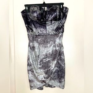 Mini strapless cocktail dress, size M